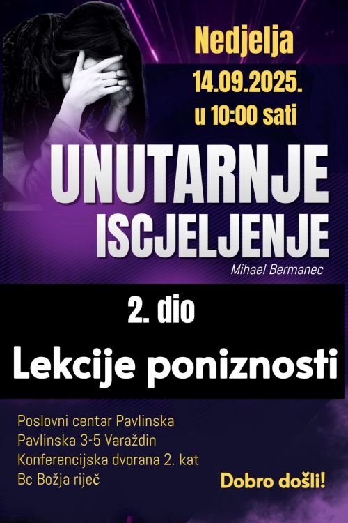 UNUTARNJE ISCJELJENJE - lekcije poniznosti